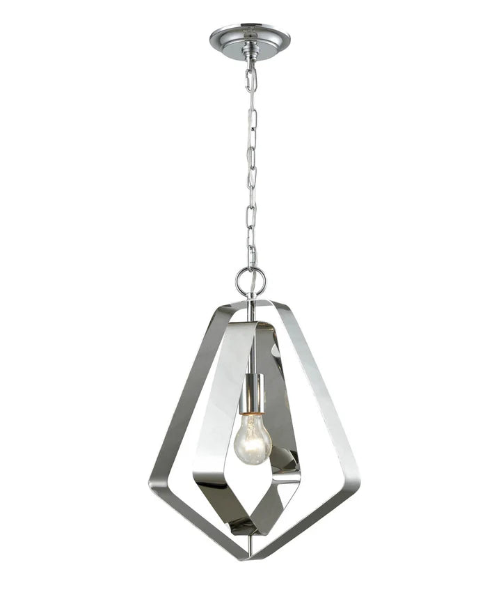 ORBITA: Bohemian Polished Nickel Hardware Pendant Light Small Pendant
