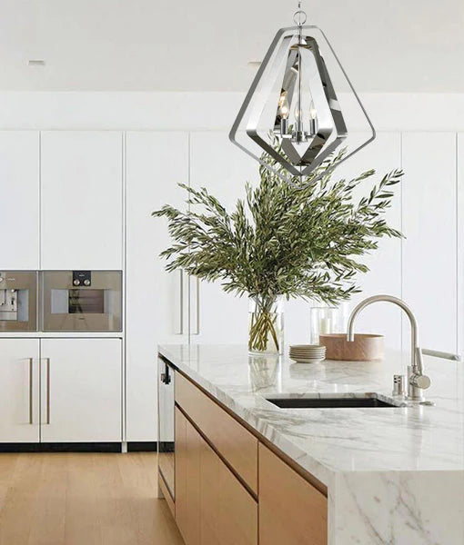 ORBITA: Bohemian Polished Nickel Hardware Pendant Light Pendant