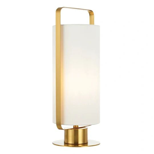 TELBIX ORWEL TABLE LAMP IVORY ANTIQUE GOLD TABLE LAMP