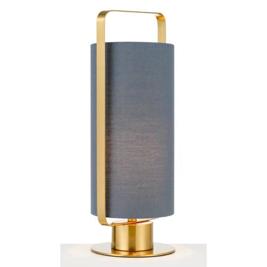 TELBIX ORWEL TABLE LAMP BLUE ANTIQUE GOLD TABLE LAMP