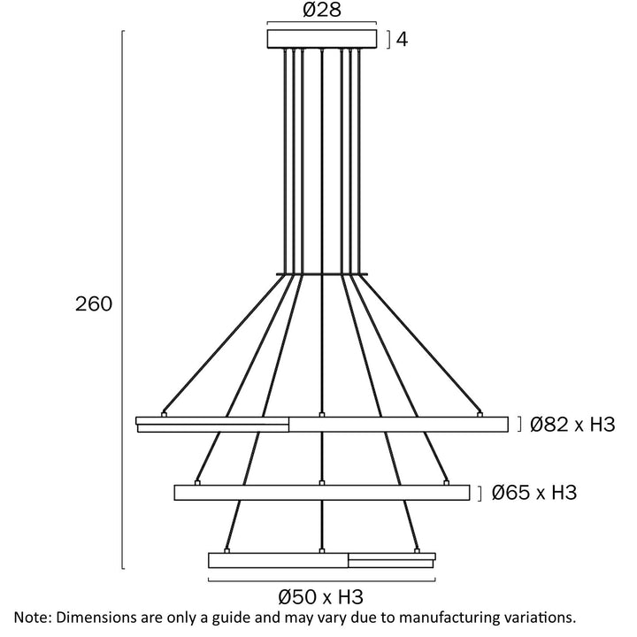 Telbix OSTROM 3 TIER PENDANT Pendant