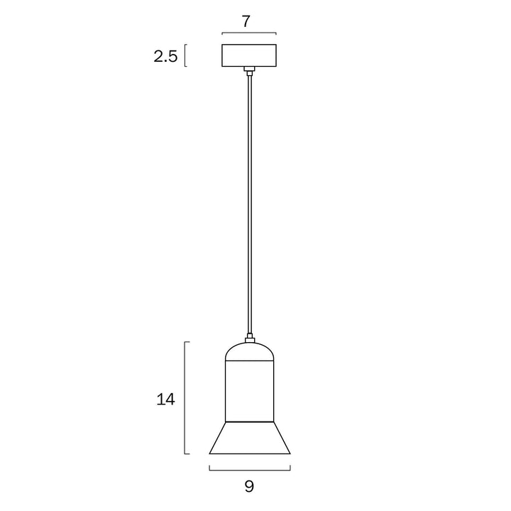 TELBIX PARKER LED PENDANT 9CM/16cm Pendant
