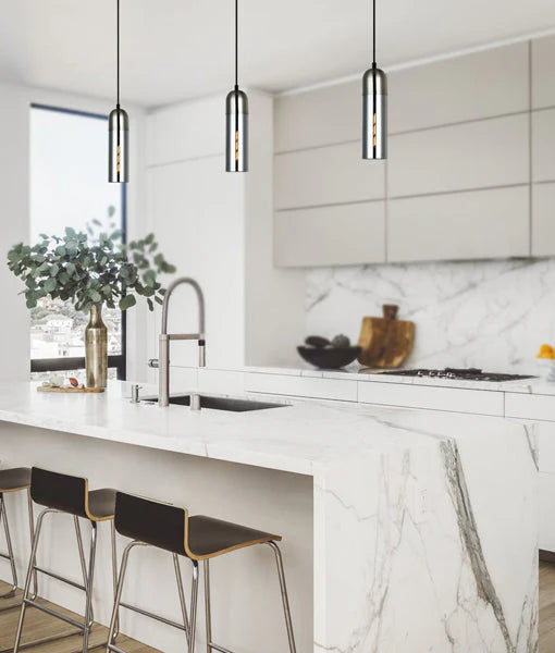PASTILLE: Interior Round Top Cylinder Glass Pendant Lights Pendant