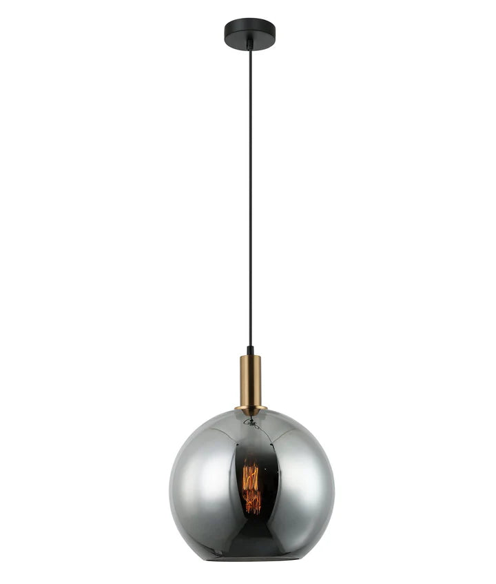 PATERA: Interior Glass with Extended Bronze Highlight Pendant Lights Pendant