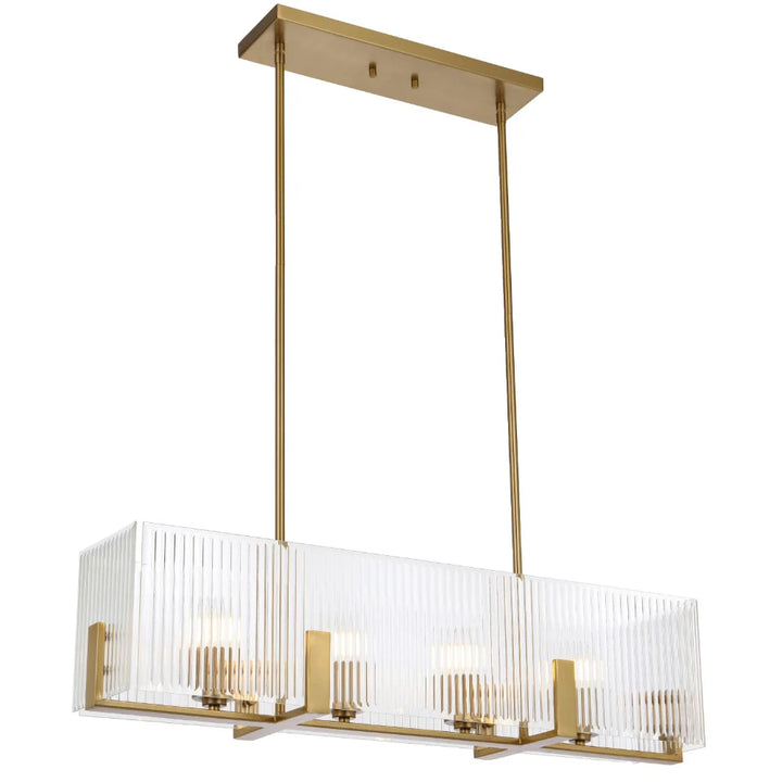 PELION 4 LIGHT PENDANT Antique Gold Pendant