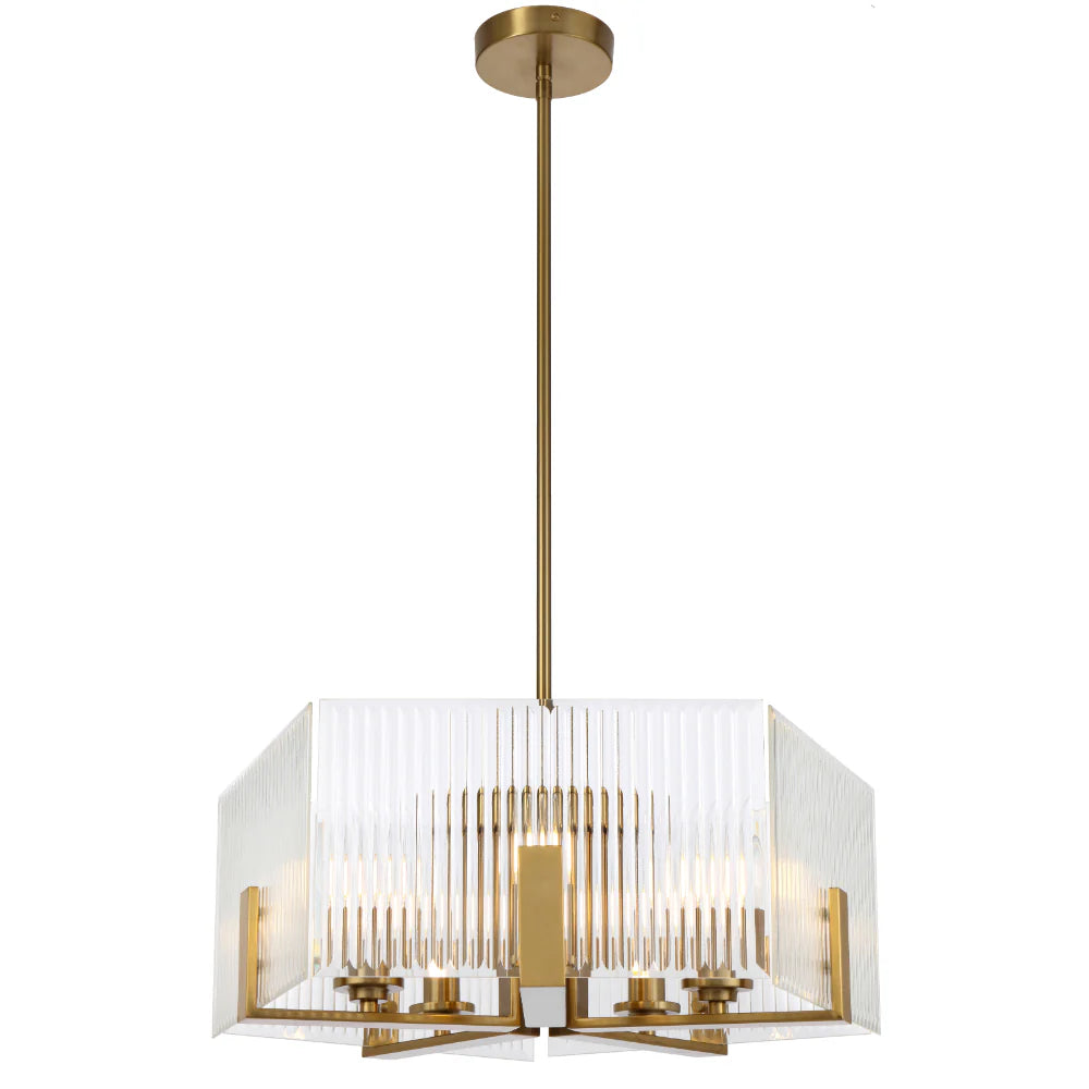 PELION 5 LIGHT PENDANT Antique Gold Pendant