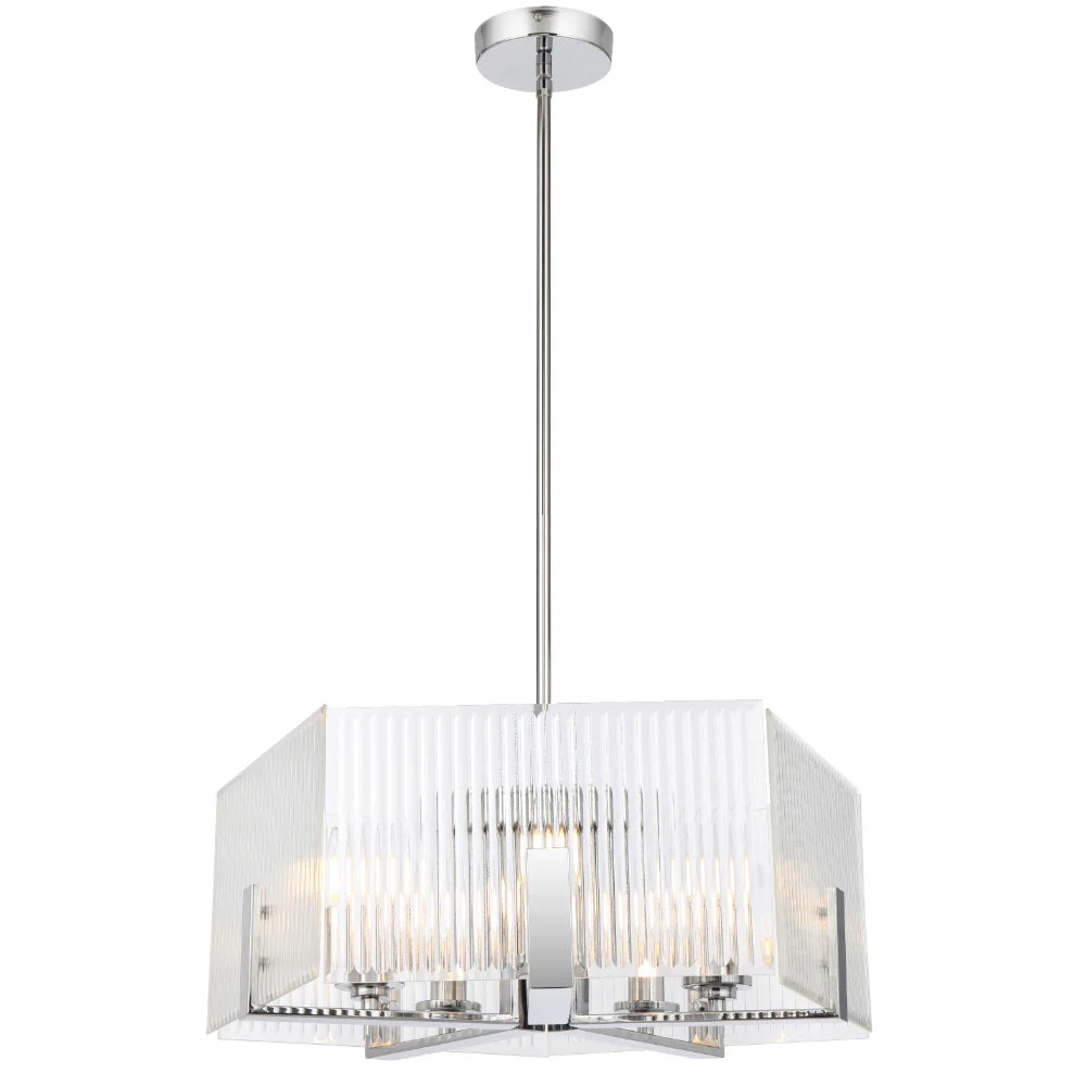 PELION 5 LIGHT PENDANT Chrome Pendant