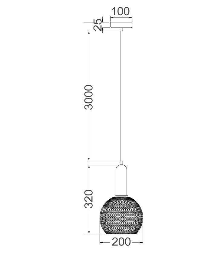 PELOTA: Modern Interior Wine Glass Segmented Glass Pendant Lights Pendant