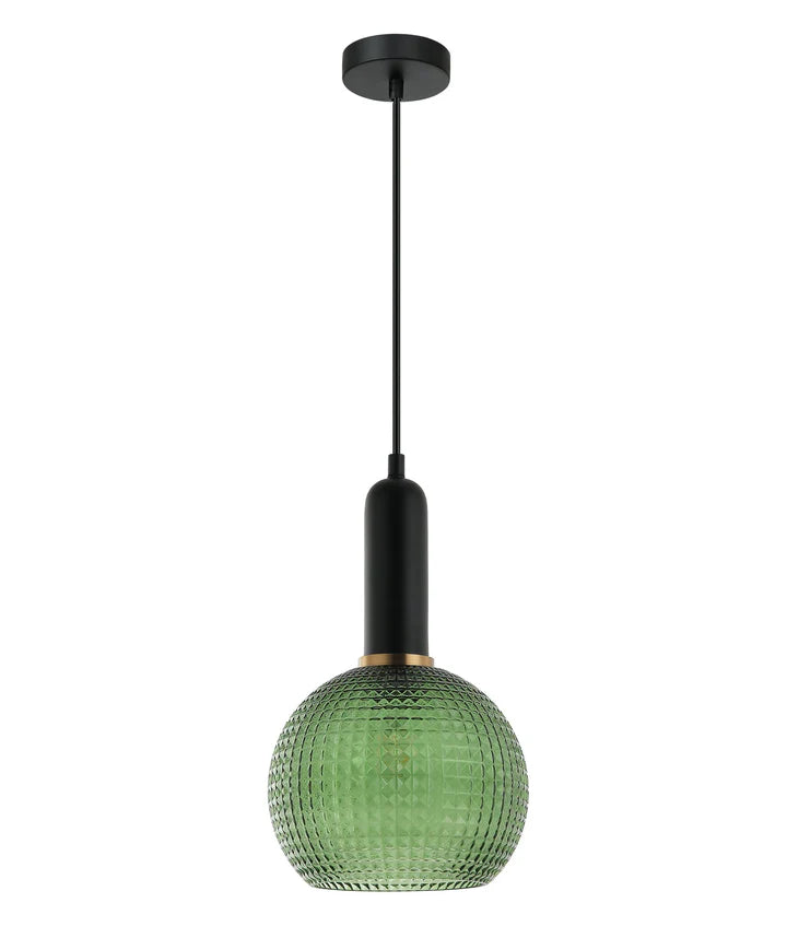 PELOTA: Modern Interior Wine Glass Segmented Glass Pendant Lights Green Pendant