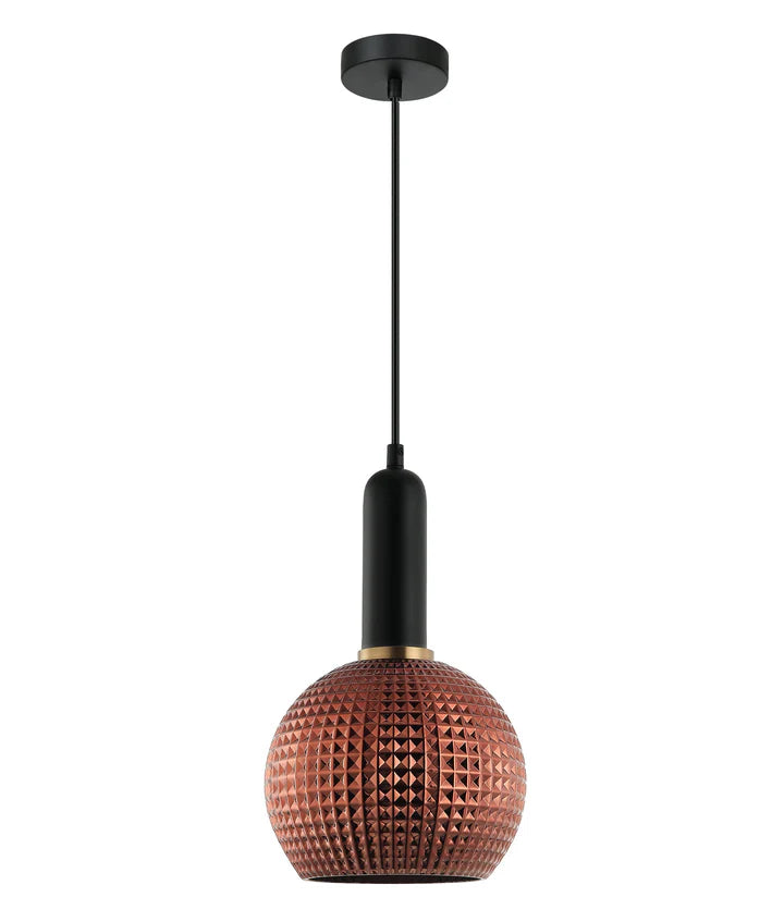 PELOTA: Modern Interior Wine Glass Segmented Glass Pendant Lights Copper Painted Pendant