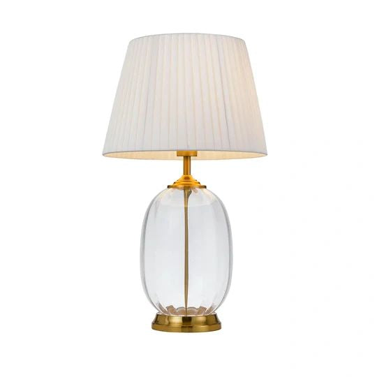 TELBIX PERLA TABLE LAMP IVORY CLEAR TABLE LAMP