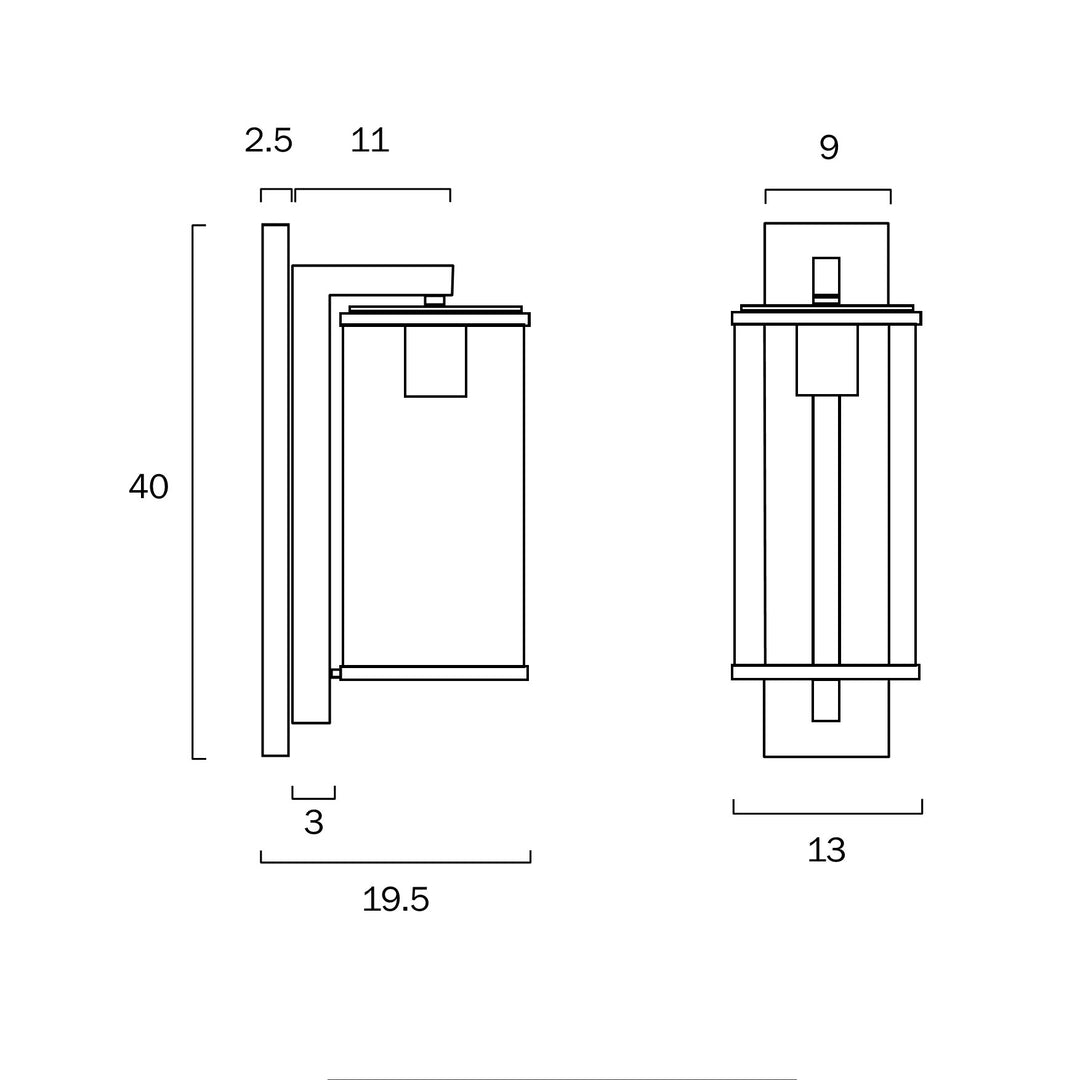 PEROVA 40 EXTERIOR WALL LIGHT WALL LIGHT