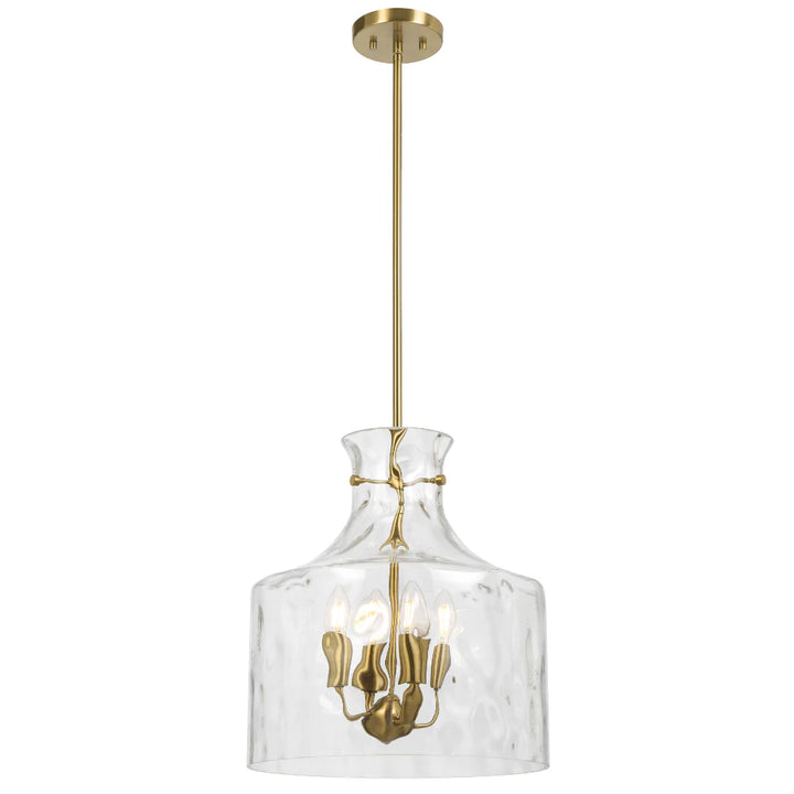 PERRON 4 LIGHT PENDANT Antique Gold Pendant