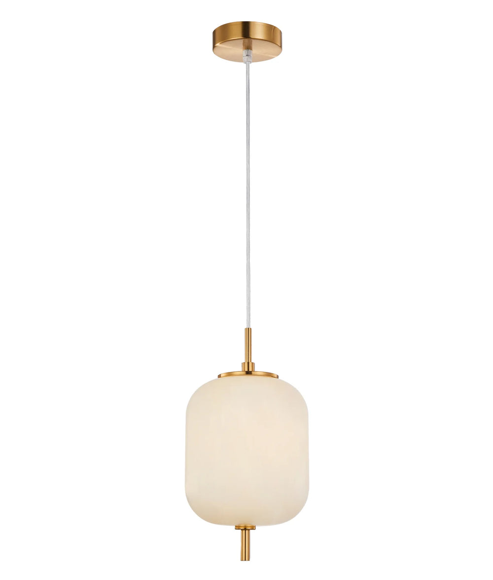 PINO: Interior Opal Matte / Smokey Black Mirror Finish Jar Pendant Lights Opal Matte Pendant