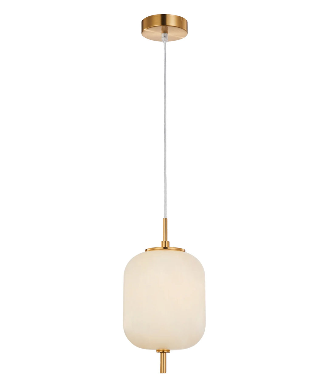 PINO: Interior Opal Matte / Smokey Black Mirror Finish Jar Pendant Lights Opal Matte Pendant