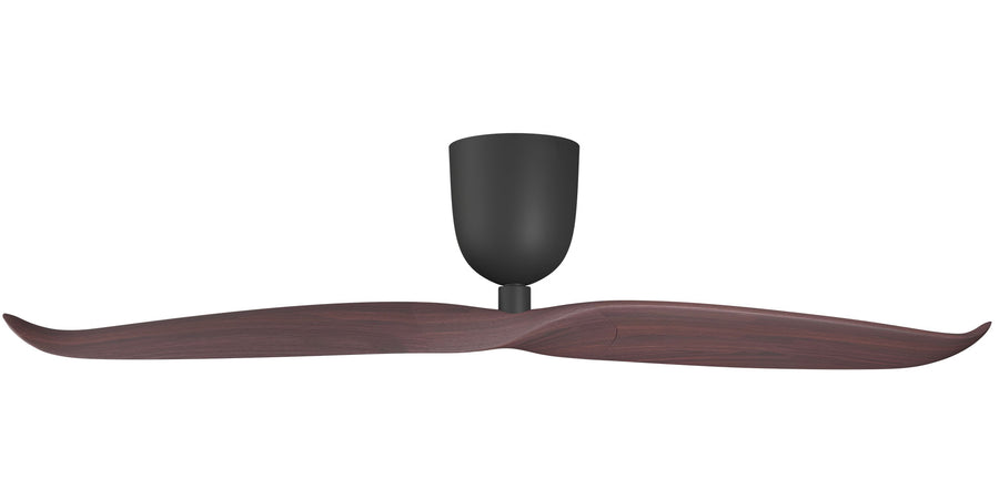 Aeratron AE2+ DC Ceiling Fan-Black with Dark Walnut Ceiling Fan