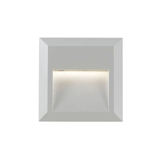 TELBIX PRIMA SQUARE EXTERIOR SILVER WALL LIGHT