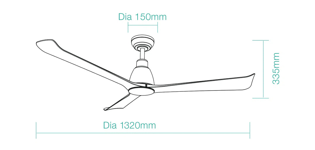 Polo DC 52″ Smart Ceiling Fan With WIFI Remote Control Ceiling Fan