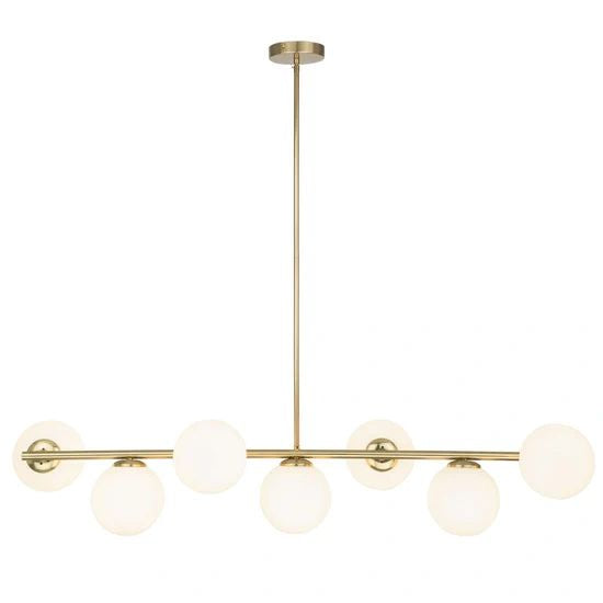Mercator Preston 7Lt Light Pendant BRUSHED BRASS Pendant