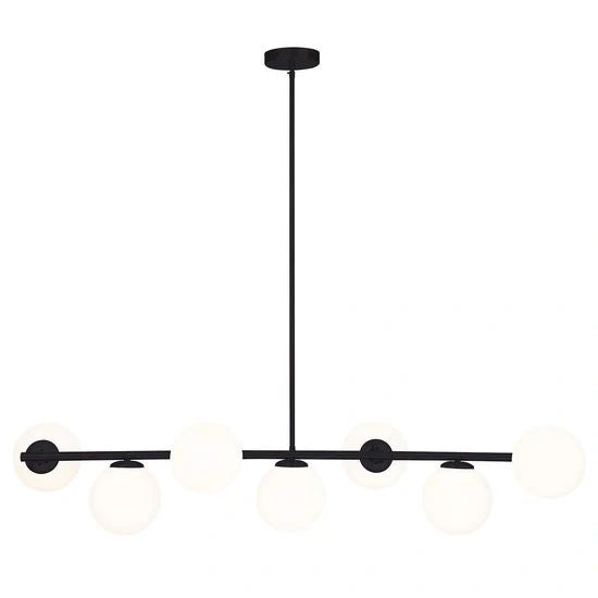 Mercator Preston 7Lt Light Pendant BLACK Pendant