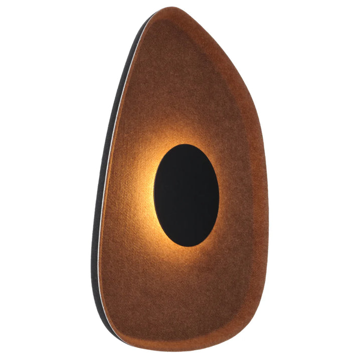 RAXA WALL LIGHT Mocha Brown on Black WALL LIGHT