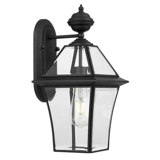 TELBIIX RYE 20 SOLID BRASS EXTERIOR WALL LIGHT BLACK WALL LIGHT