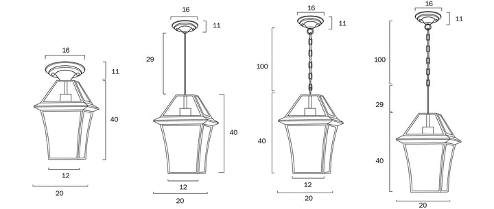 TELBIX RYE 20 SOLID BRASS PENDANT Pendant