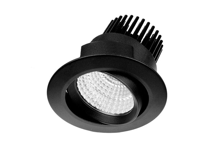 Resiled RDA8 8W Recessed Adjustable Downlight Black Downlight