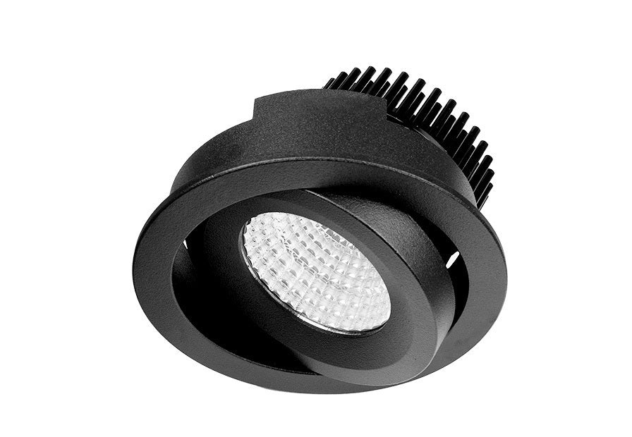 Resiled RDC8 8W Recessed Adjustable Downlight Black Downlight