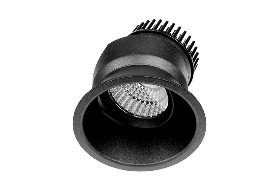 Resiled RDT8 8W Recessed Compact Adjustable Downlight Black Downlight