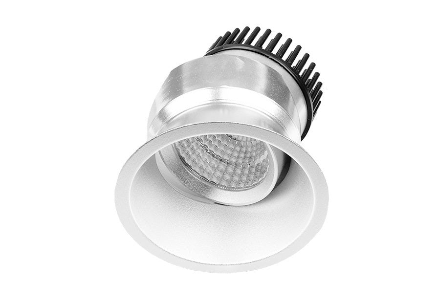 Resiled RDT8 8W Recessed Compact Adjustable Downlight Silver Downlight