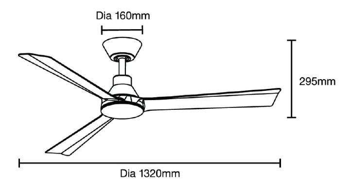 Riviera DC 52″ Smart Ceiling Fan With WIFI Remote Control Ceiling Fan