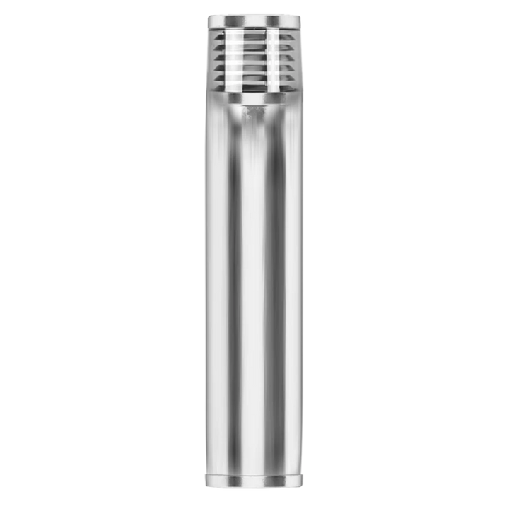 BOLLARD SE7102/LGLS - E27 BASE Silver Bollard light