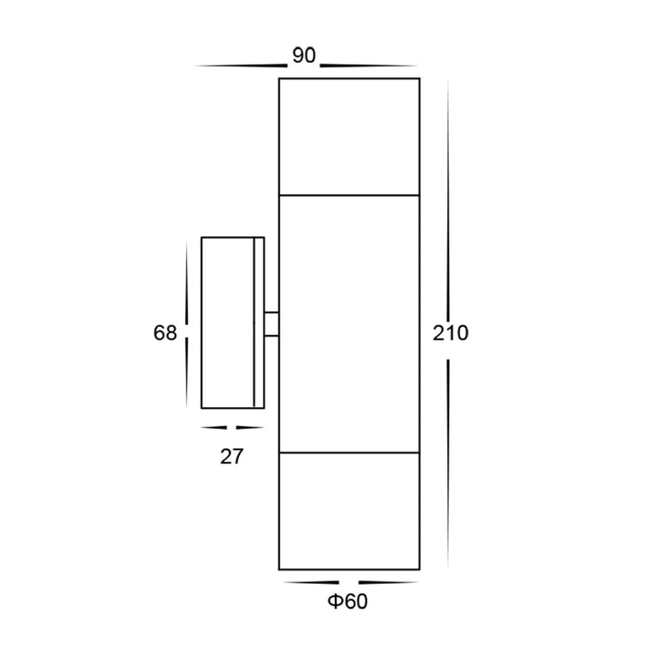 BONDI DZINE T - SE7122TC/AB 2 X 4W Wall light