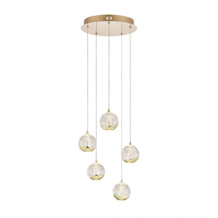 Telbix-SEGOVIA 5 LIGHT PENDANT Gold Pendant
