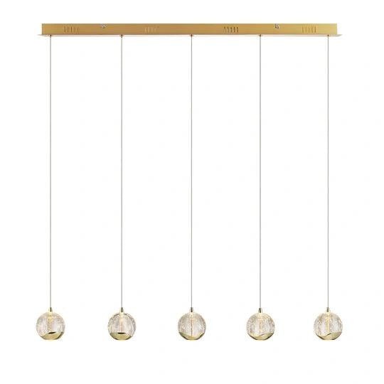 Telbix SEGOVIA 5 LIGHT BAR PENDANT Gold Pendant