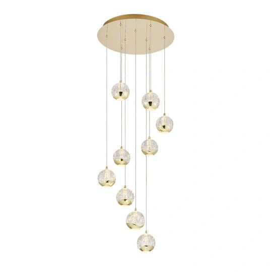 Telbix SEGOVIA 9 LIGHT PENDANT Gold Pendant