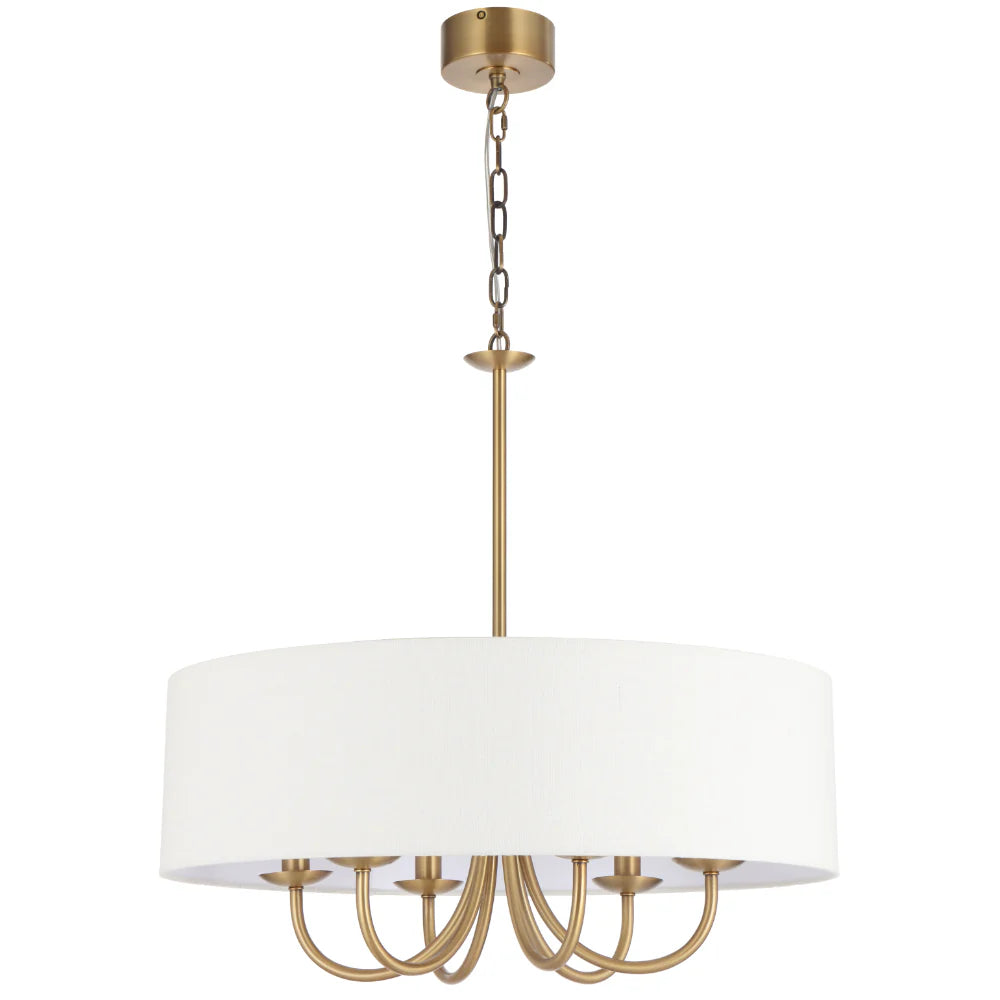 SHIRON 6 LIGHT PENDANT Brass Pendant