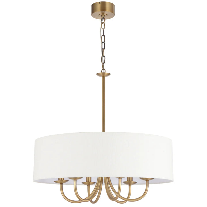 SHIRON 6 LIGHT PENDANT Brass Pendant