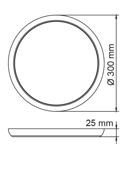 FRISBEE SL2104TC - 8W/25W OYSTER LIGHT