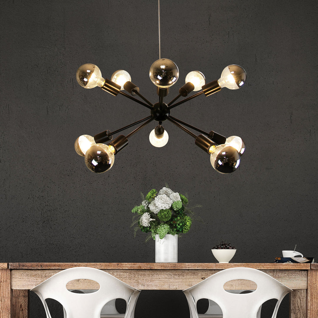 SPUTNIK 6 OR 10-light Groovy Satellite Pendant Pendant