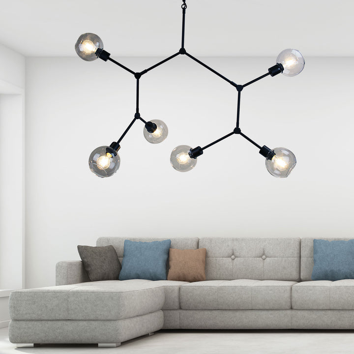 PADUA 170cm Contemporary Clear Glass Pendant Pendant