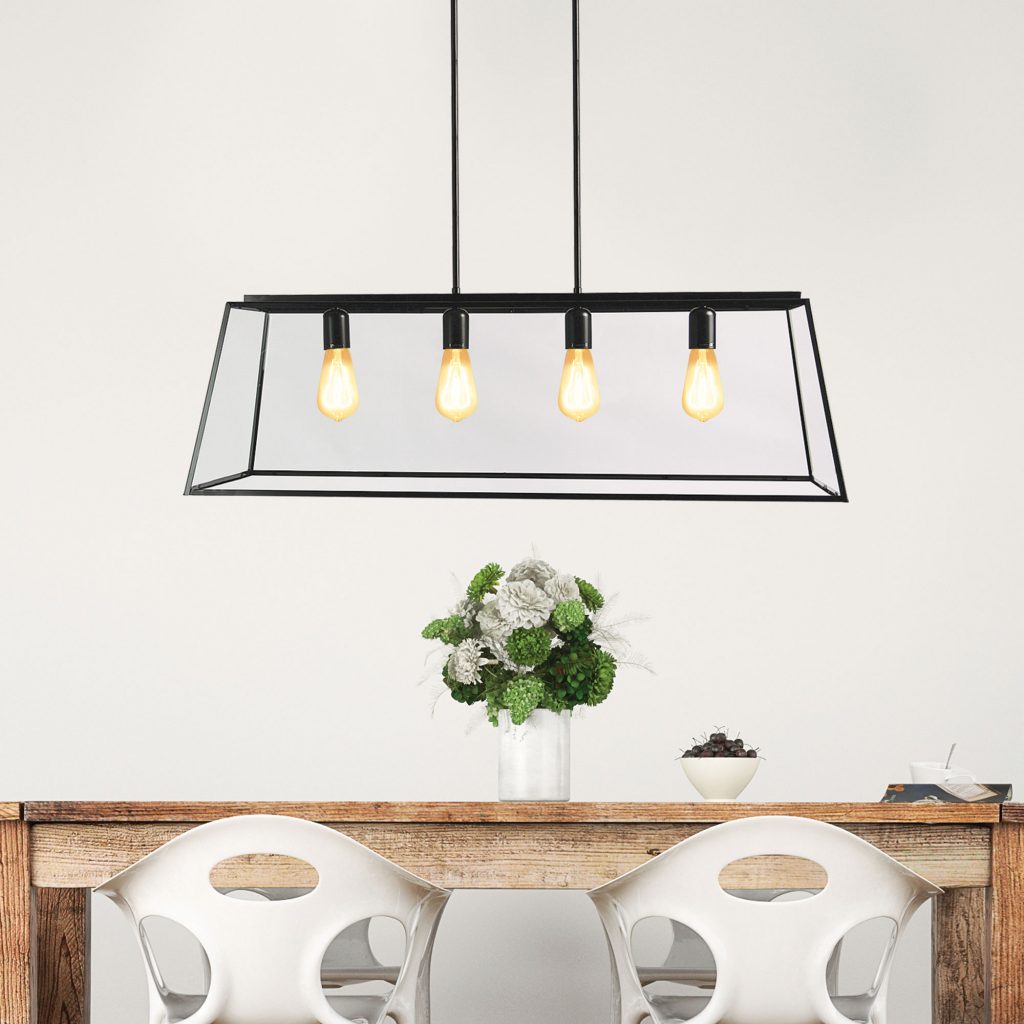 EATON.100 4-light Large 100cm Urban Retro Pendant Pendant