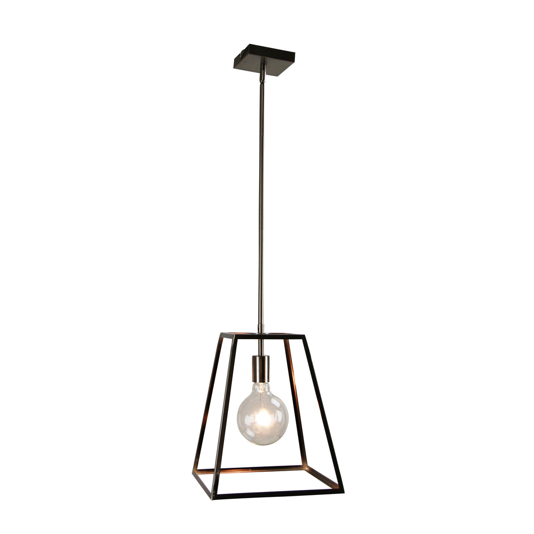 SOUTHPORT Single Urban Retro 30cm Pendant Brushed Chrome Pendant