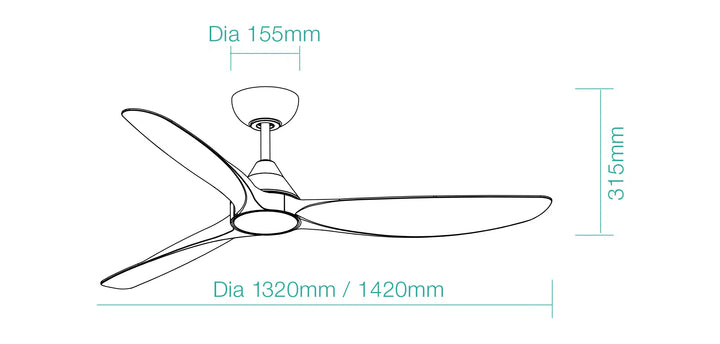Seaforth DC 52″ & 56″ Smart Ceiling Fan With WIFI Remote Control Ceiling Fan