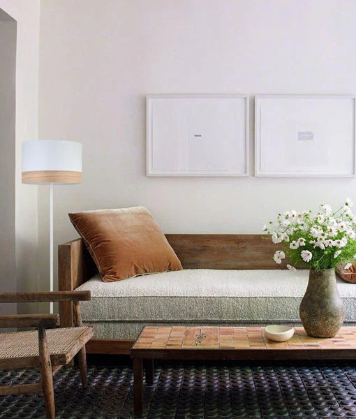 TAMBURA: Scandinavian Large Round Drum Shape Floor Lamps Floor Lamp