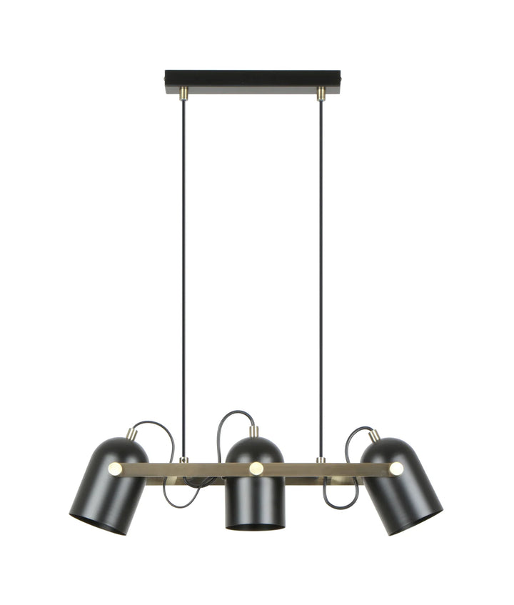 TAZZA: Interior Ellipse Shade with Antique Brass Hardware Pendant Light Pendant