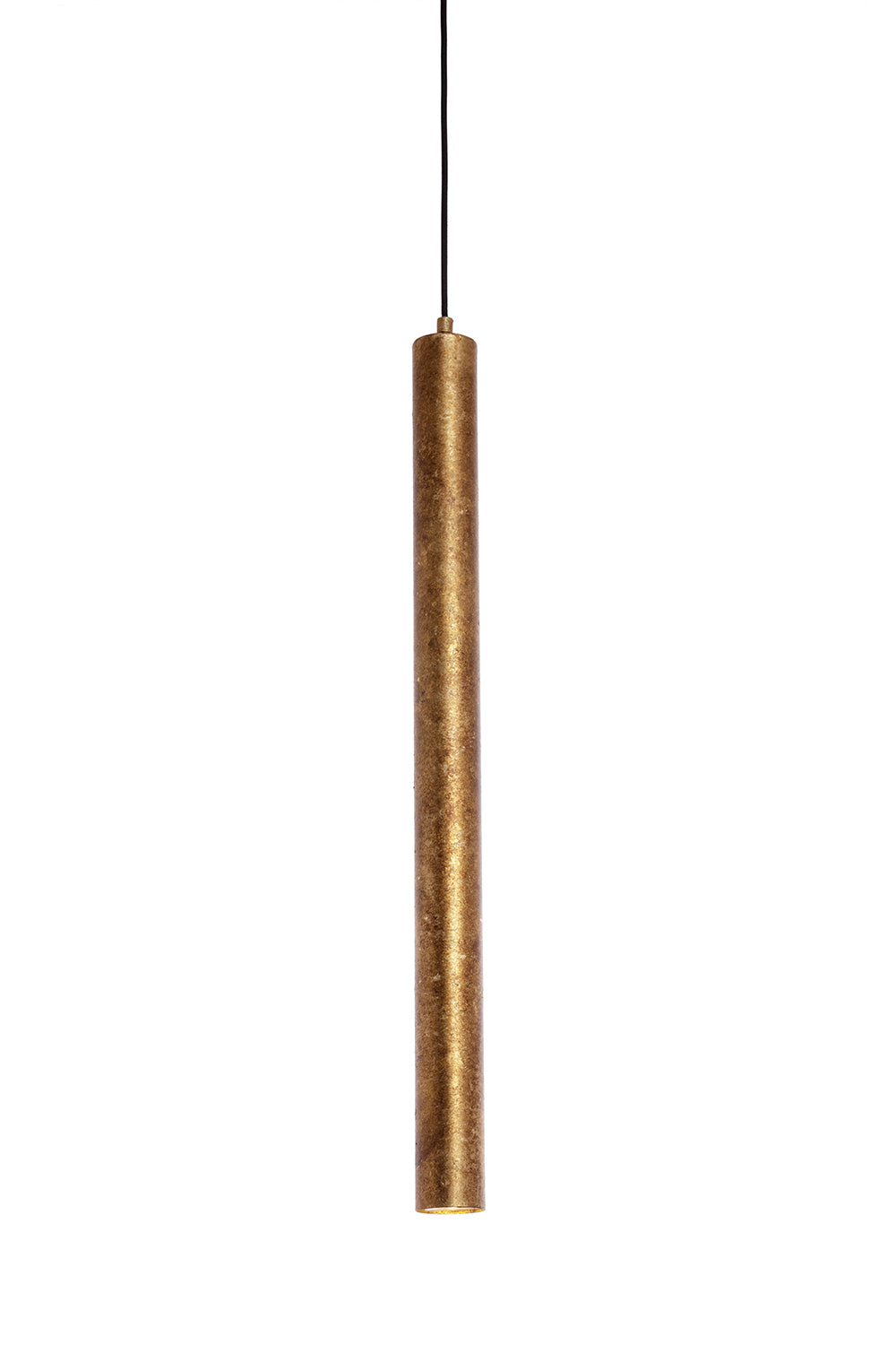 TORESS Aged Gold Cylinder Large Pendant