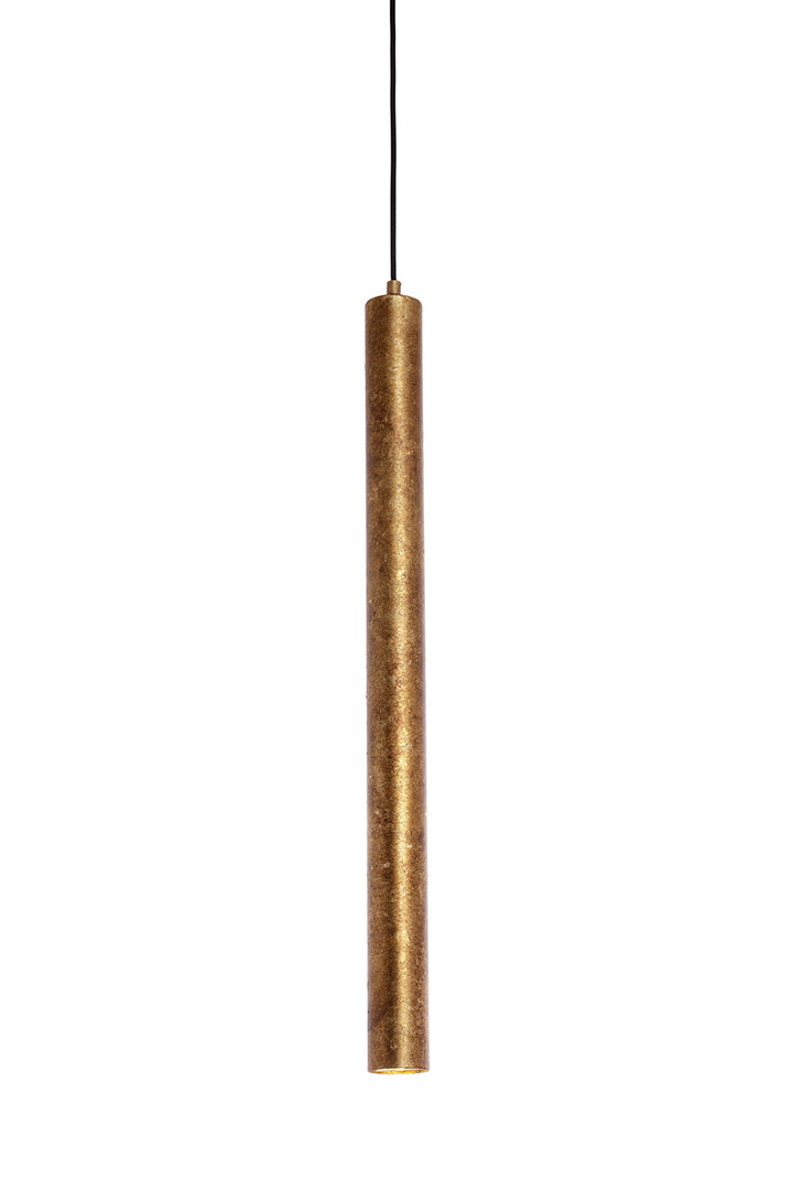 TORESS Aged Gold Cylinder Large Pendant