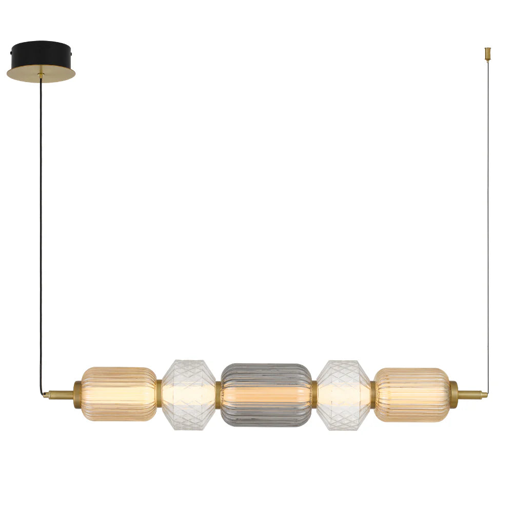 TORSO 5 LIGHT PENDANT Brass Pendant